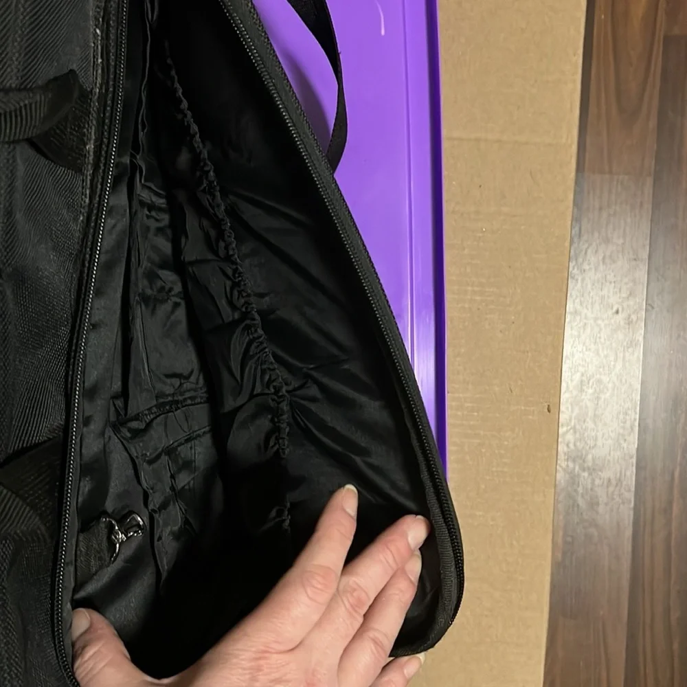 Large black soft briefcase